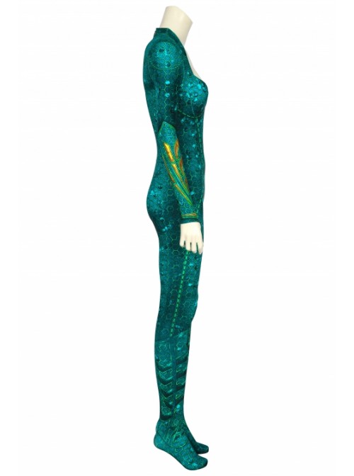 Aquaman Mera Printing Bodysuit Halloween Cosplay Costume