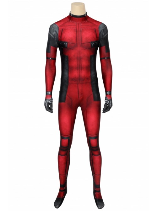 Deadpool Wade Wilson Costume Halloween Cosplay Bodysuit