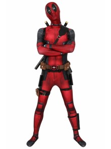 Deadpool Wade Wilson Costume Halloween Cosplay Bodysuit With Accessories