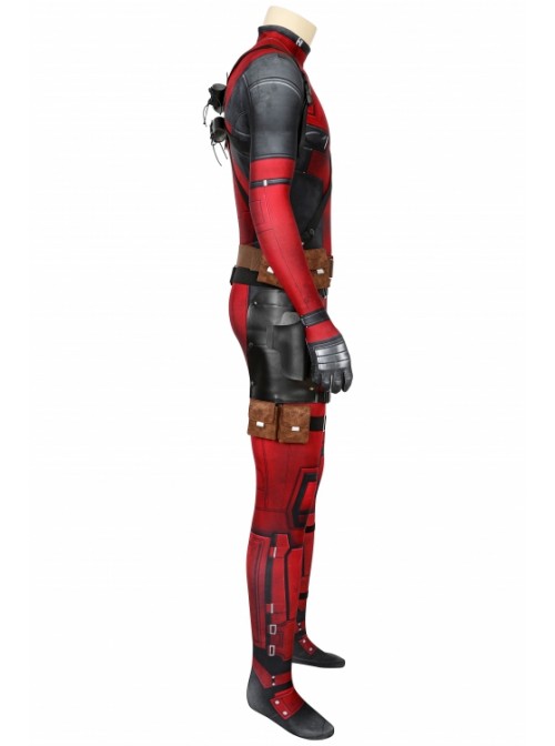 Deadpool Wade Wilson Costume Halloween Cosplay Bodysuit With Accessories