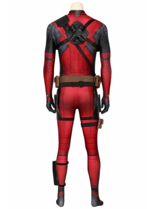 Deadpool Wade Wilson Costume Halloween Cosplay Bodysuit With Accessories