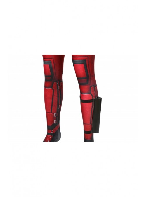 Deadpool Wade Wilson Costume Halloween Cosplay Bodysuit With Accessories