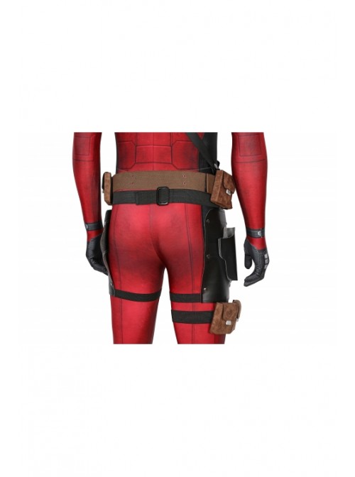 Deadpool Wade Wilson Costume Halloween Cosplay Bodysuit With Accessories