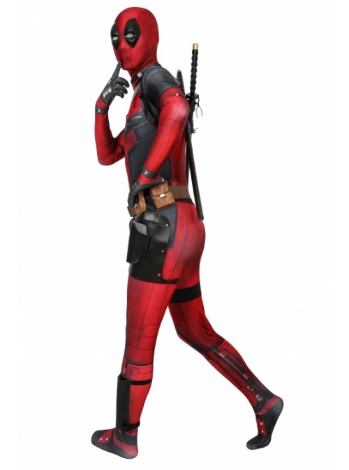 Deadpool Wade Wilson Costume Halloween Cosplay Bodysuit With Accessories