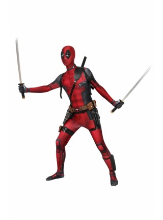 Deadpool Wade Wilson Costume Halloween Cosplay Bodysuit With Accessories