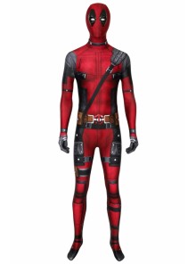 Deadpool Wade Wilson Costume Halloween Cosplay Bodysuit Second Version