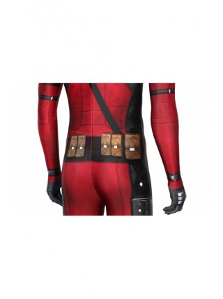 Deadpool Wade Wilson Costume Halloween Cosplay Bodysuit Second Version