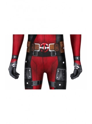 Deadpool Wade Wilson Costume Halloween Cosplay Bodysuit Second Version