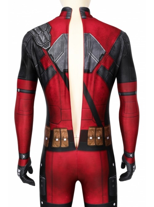 Deadpool Wade Wilson Costume Halloween Cosplay Bodysuit Second Version