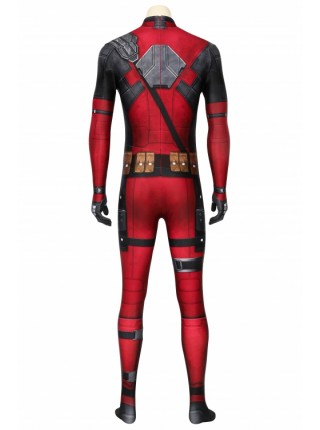 Deadpool Wade Wilson Costume Halloween Cosplay Bodysuit Second Version