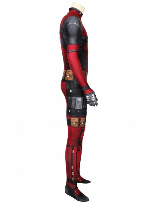 Deadpool Wade Wilson Costume Halloween Cosplay Bodysuit Second Version