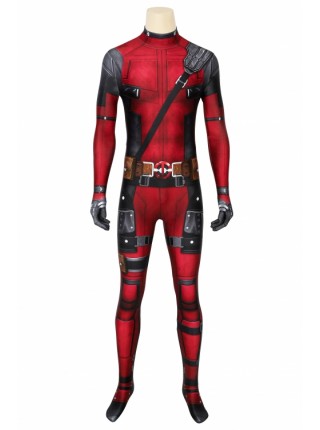 Deadpool Wade Wilson Costume Halloween Cosplay Bodysuit Second Version