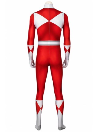 ZyuRanger Red Ranger Tyrannosaurus Geki Costume Halloween Cosplay Bodysuit