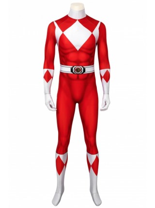 ZyuRanger Red Ranger Tyrannosaurus Geki Costume Halloween Cosplay Bodysuit