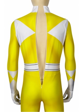 ZyuRanger Yellow Ranger Saber-toothed Tiger Boye Costume Halloween Cosplay Bodysuit