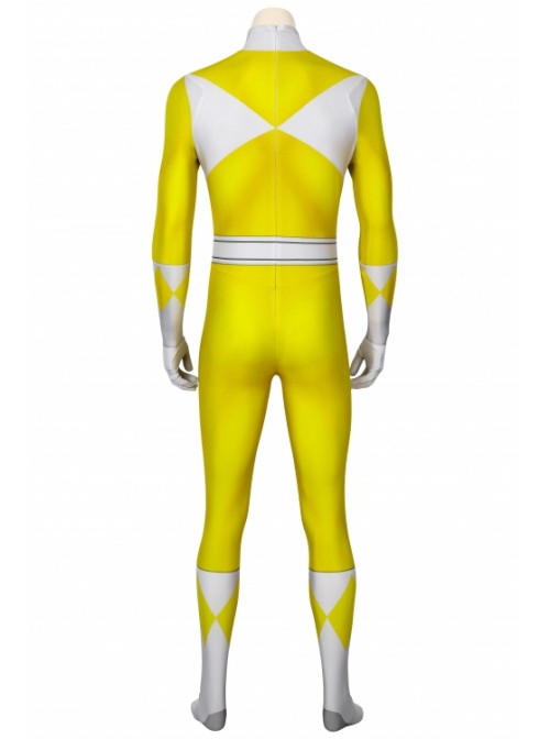 ZyuRanger Yellow Ranger Saber-toothed Tiger Boye Costume Halloween Cosplay Bodysuit