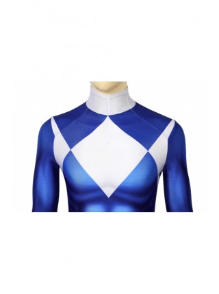 ZyuRanger Blue Ranger Triceratops Dan Costume Halloween Cosplay Bodysuit