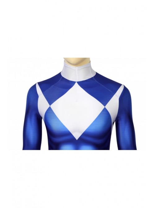 ZyuRanger Blue Ranger Triceratops Dan Costume Halloween Cosplay Bodysuit