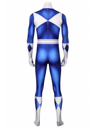 ZyuRanger Blue Ranger Triceratops Dan Costume Halloween Cosplay Bodysuit