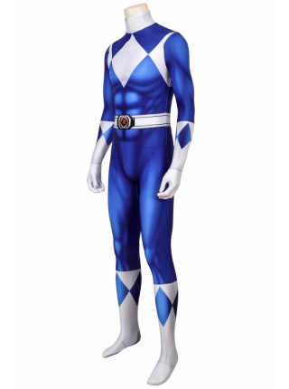 ZyuRanger Blue Ranger Triceratops Dan Costume Halloween Cosplay Bodysuit