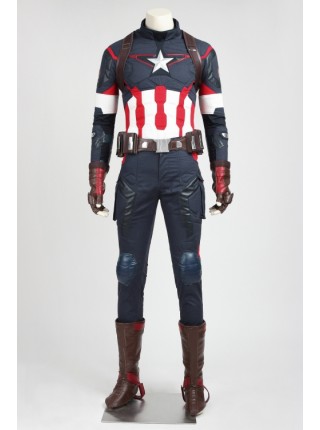 Avengers: Age of Ultron Captain America Steve Rogers Cosplay Costume Set