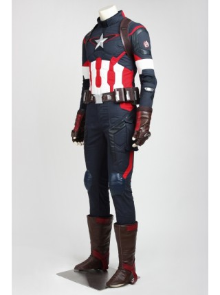 Avengers: Age of Ultron Captain America Steve Rogers Cosplay Costume Set