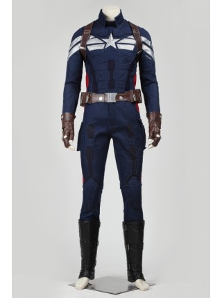 Captain America: The Winter Soldier Steve Rogers Captain America Cosplay Costume Set