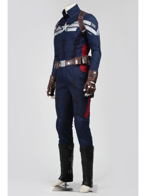 Captain America: The Winter Soldier Steve Rogers Captain America Cosplay Costume Set