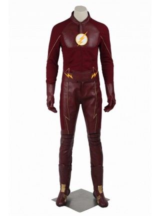 The Flash Season 2 Barry Allen White Background Yellow Lightning Logo Suit The Flash Costume Halloween Superhero Cosplay