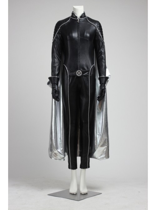 X-Men: The Last Stand - Storm Ororo Munroe Black Bodysuit With Cloak Halloween Cosplay Costume