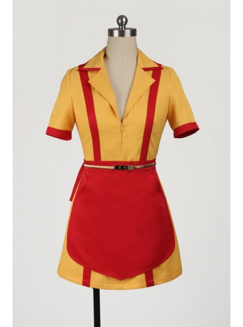 2 Broke Girls Caroline Dress Halloween Cosplay Costume