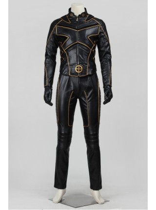 Movie X-Men 2 Wolverine Black Battle Suit Halloween Cosplay Costume