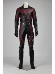 Daredevil Matt Murdock Red Battle Suit Halloween Cosplay Costume