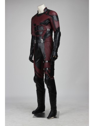 Daredevil Matt Murdock Red Battle Suit Halloween Cosplay Costume