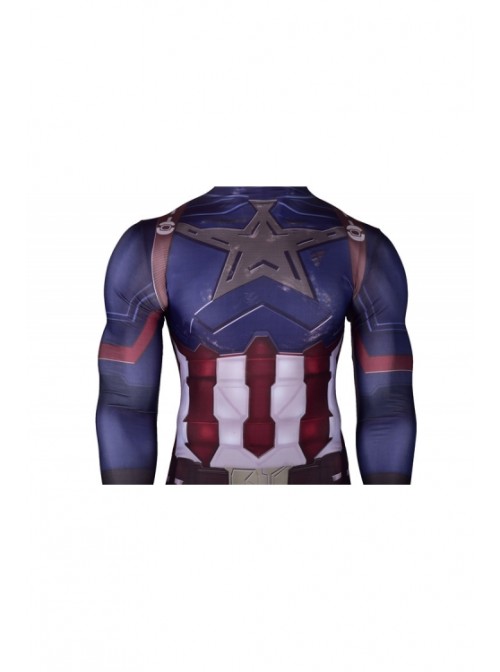 Captain America Infinity War Captain America Tights Men's Costume