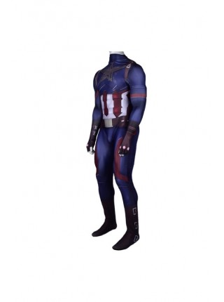 Captain America Infinity War Captain America Tights Men's Costume