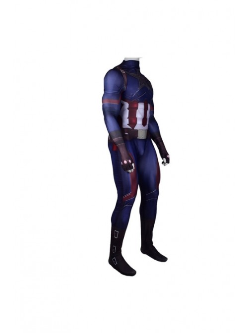 Captain America Infinity War Captain America Tights Men's Costume