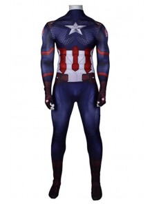 Captain America Fish Scale Skinny One-piece Suit Children's Costume