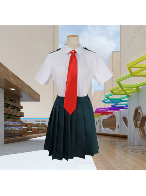 My Hero Academia Xiongying Middle School Shirts Girls Cosplay Costume Short Sleeve Summer
