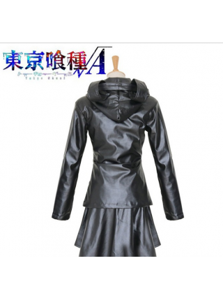Tokyo Ghoul Kirishima Touka Doujin cosplay battle costume PU leather jacket