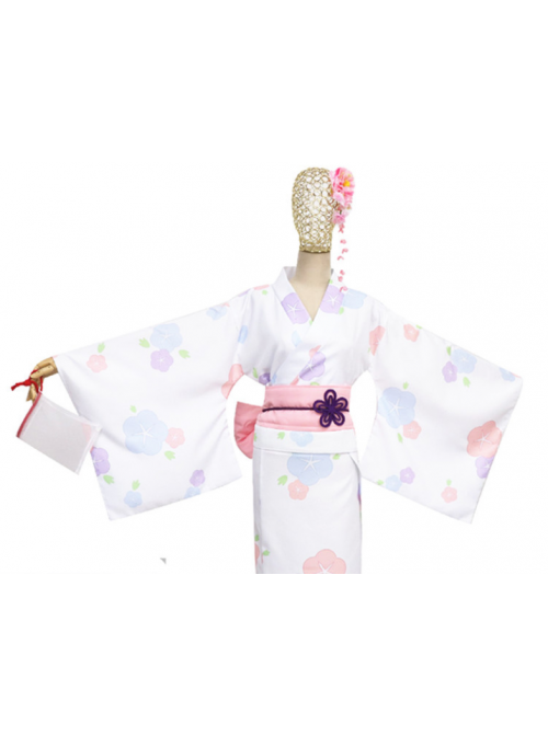 Re: Life In A Different World From Zero Rem kimono yukata flower festival costume Ram cosplay female suit