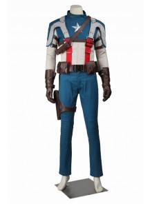 Captain America: The First Avenger Steve Rogers Halloween Cosplay Costume Set