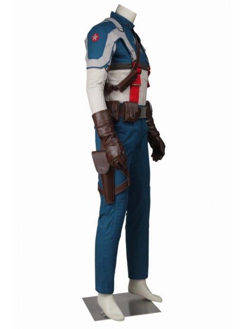 Captain America: The First Avenger Steve Rogers Halloween Cosplay Costume Set