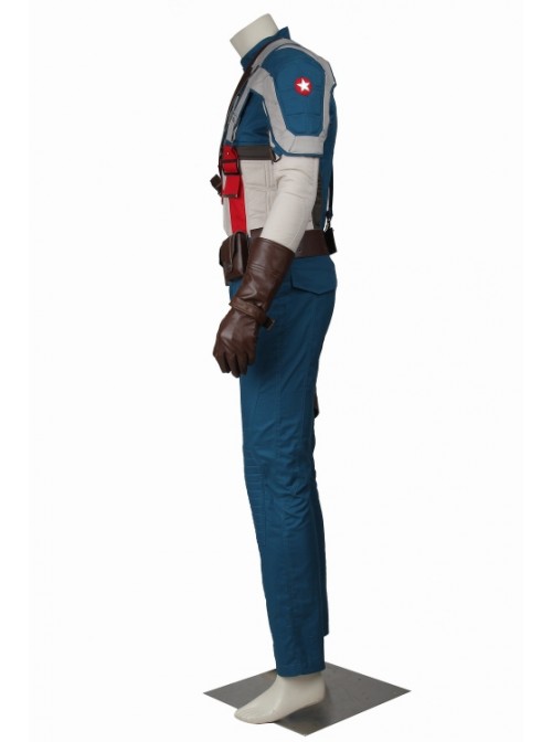 Captain America: The First Avenger Steve Rogers Halloween Cosplay Costume Set