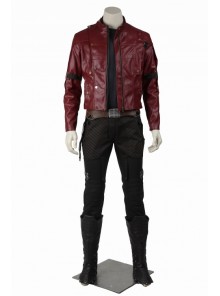 Guardians Of The Galaxy Star-Lord Peter Quill Red Jacket Set Halloween Cosplay Costume