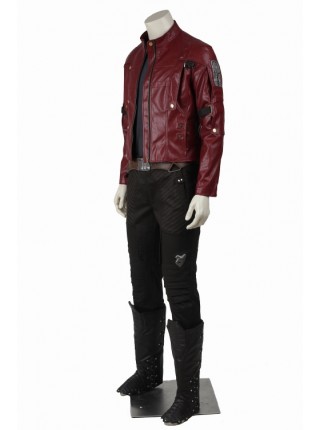 Guardians Of The Galaxy Star-Lord Peter Quill Red Jacket Set Halloween Cosplay Costume