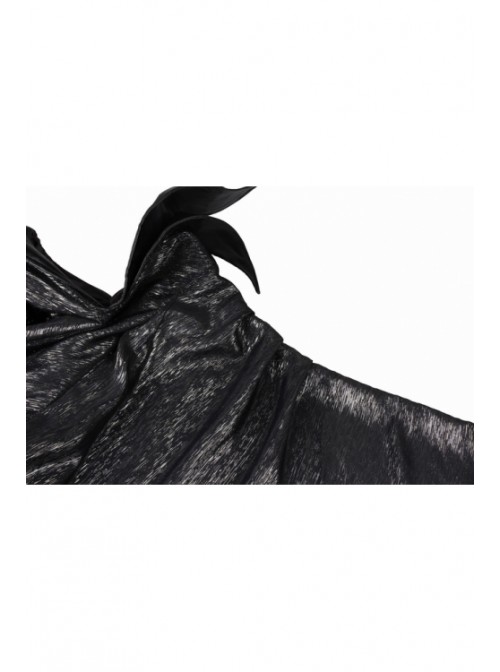 Movie Maleficent Black Long Dress Halloween Cosplay Costume