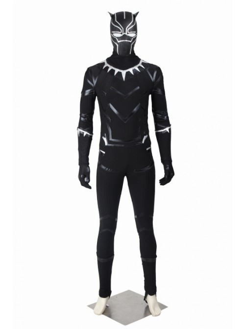 Captain America: Civil War Black Panther T'Challa Halloween Cosplay Costume