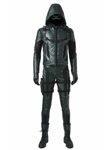 Arrow Season 5 Green Arrow Oliver Queen Halloween Cosplay Costume