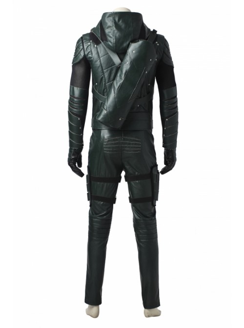 Arrow Season 5 Green Arrow Oliver Queen Halloween Cosplay Costume